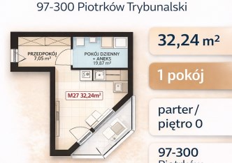 mieszkanie na sprzedaż - Piotrków Trybunalski